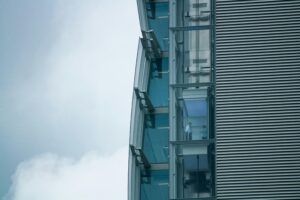 Architectural Photography of Blue and Gray Building